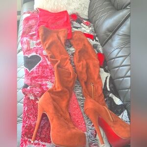 Christian louboutin thigh high boots